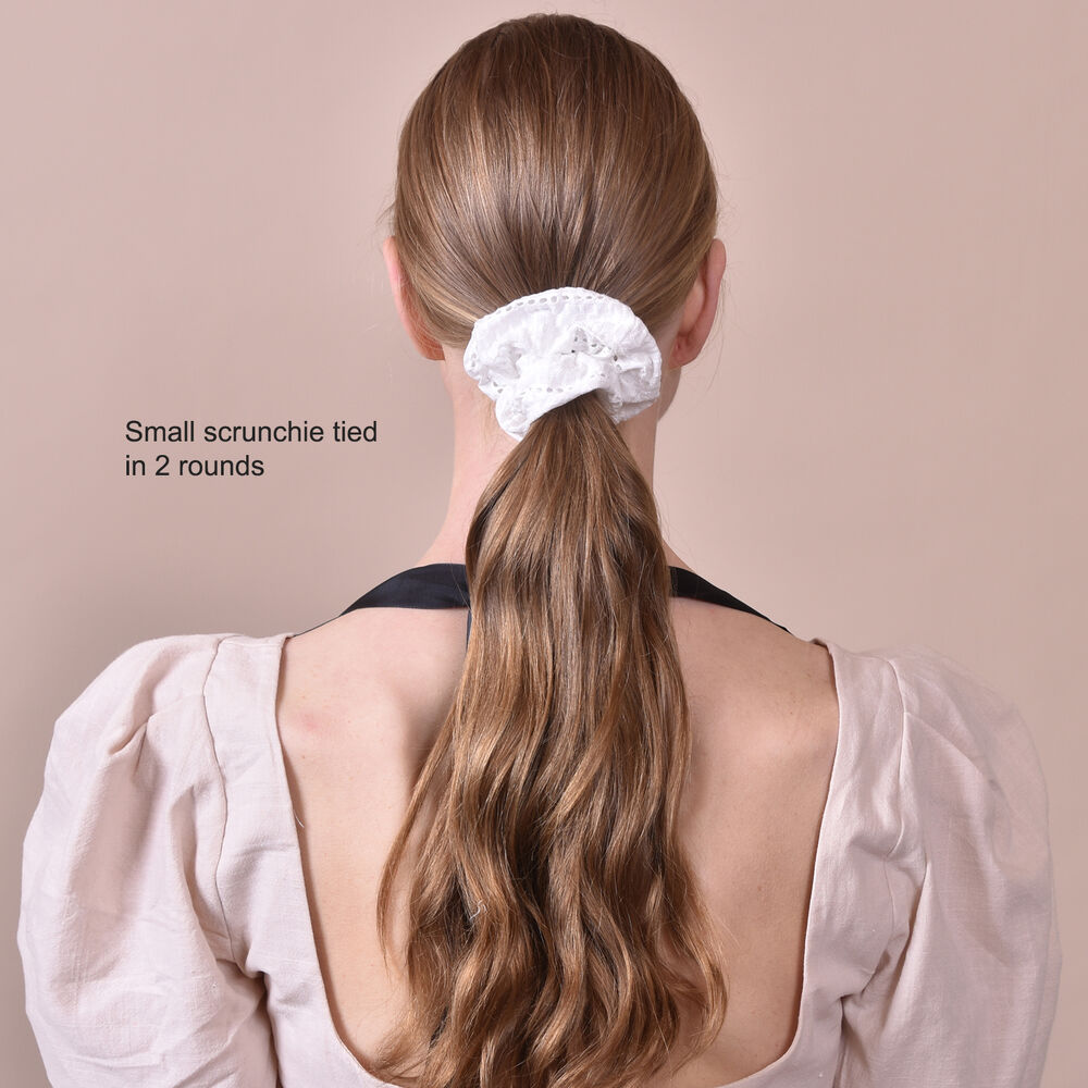 Culturesse Ivory Earthy Muse Cotton Scrunchie Set