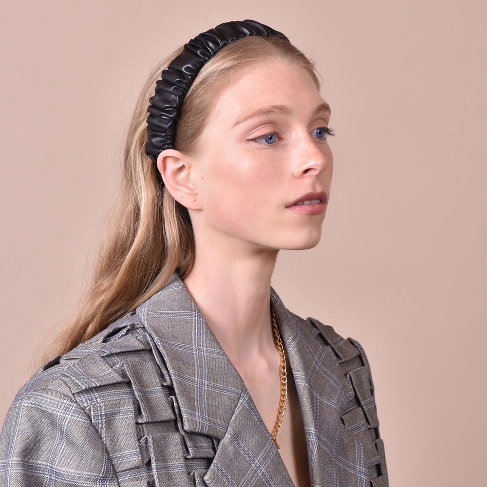 Culturesse Tallulah Scrunched Headband (Black)