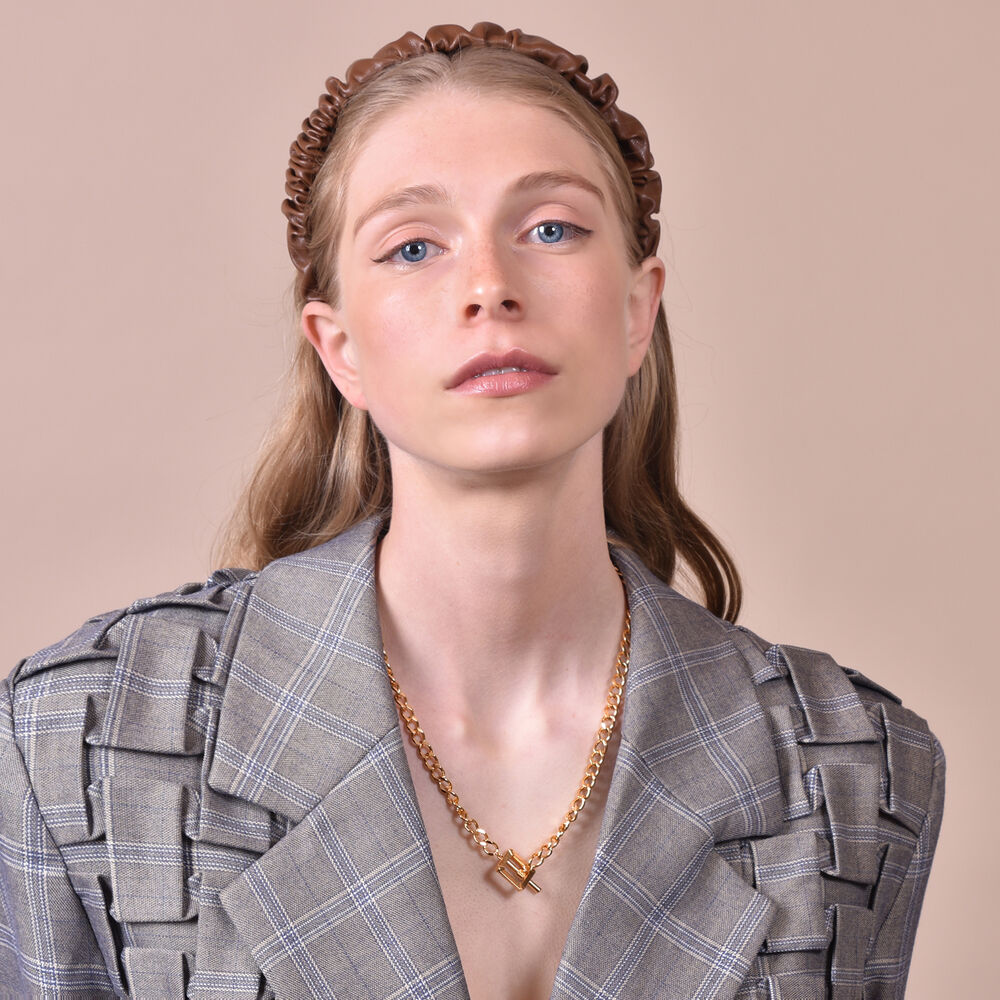 Culturesse Tallulah Scrunched Headband (Brown)