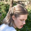 Culturesse Elsie Pearly Heart Barrette Set