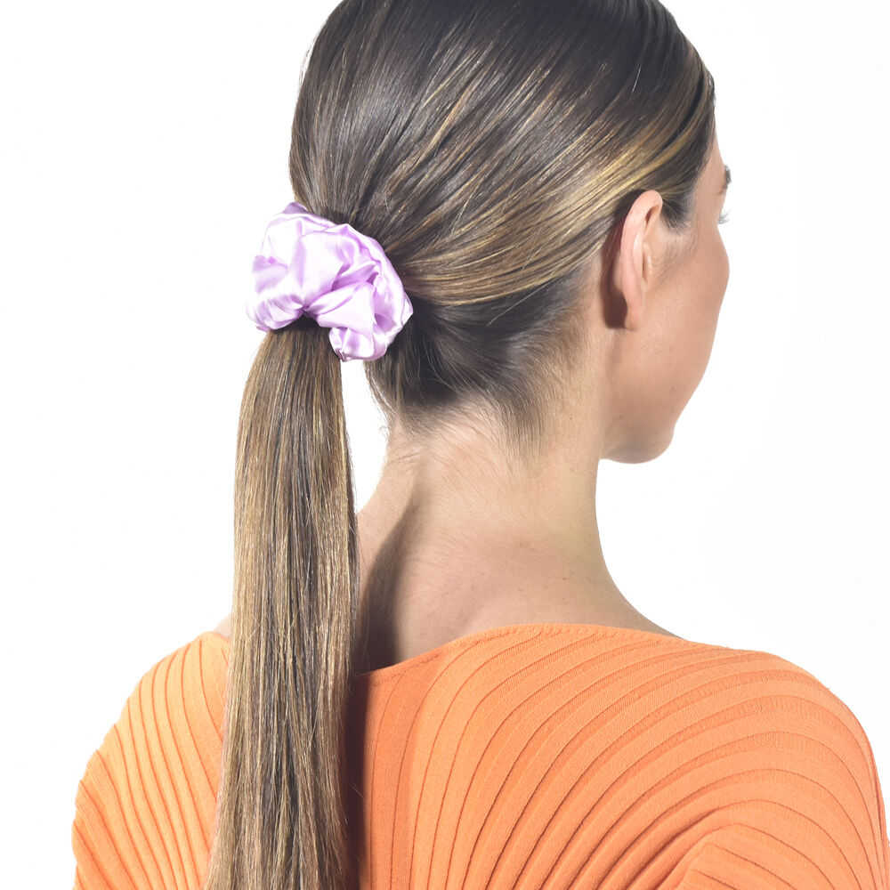 Culturesse Laurie Mulberry Silk Scrunchie (Lilac)