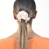 Culturesse Laurie Mulberry Silk Scrunchie (Light Peach)