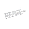 Culturesse Peace Rhinestone Hair Clip