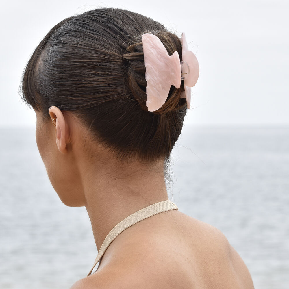 Culturesse Everlee Rose Shimmer Hair Claw - Medium