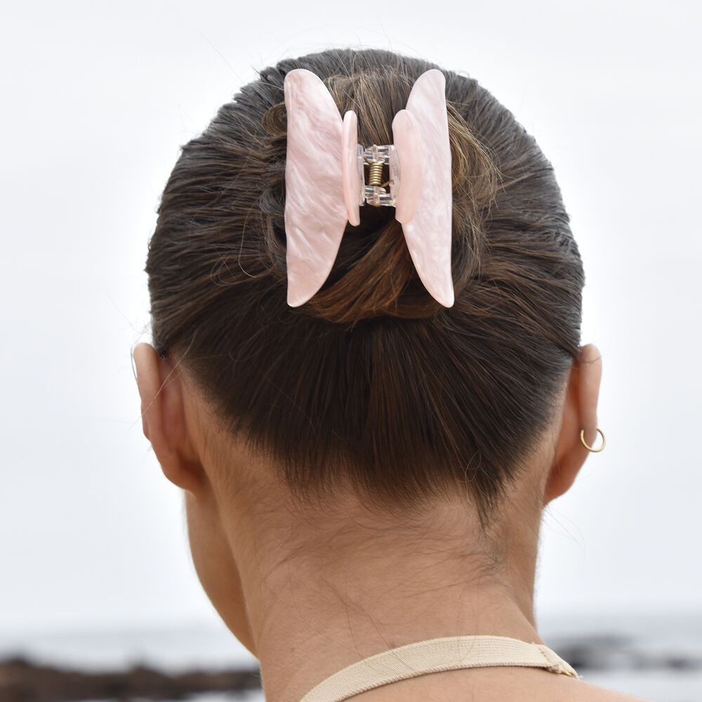 Culturesse Everlee Rose Shimmer Hair Claw - Medium
