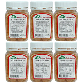 Candy Cottage Eucalyptus Drops 6 x 250g Lollies Set Made in Australia