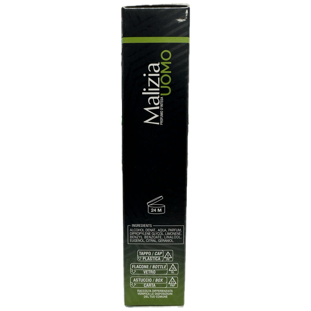 Malizia Uomo Vetyver Eau De Toilette EDT 50ml