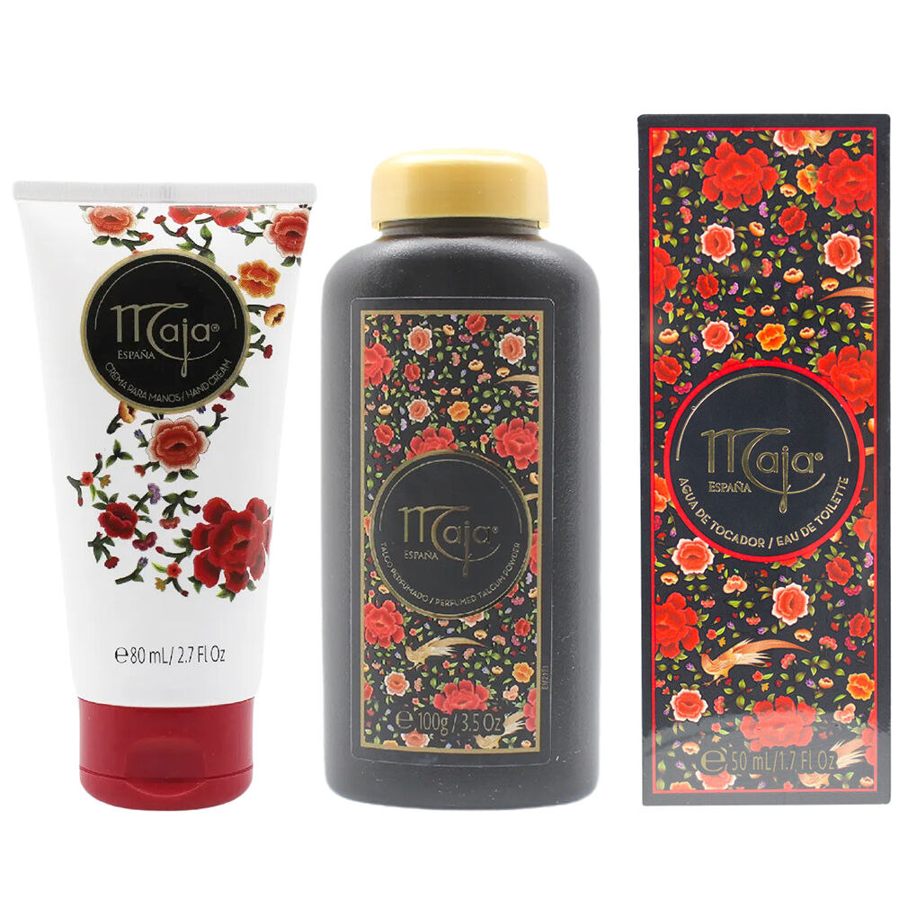 Maja EDT 50ml Talc 100g and Hand Cream 80ml Classic Floral Body Care Set
