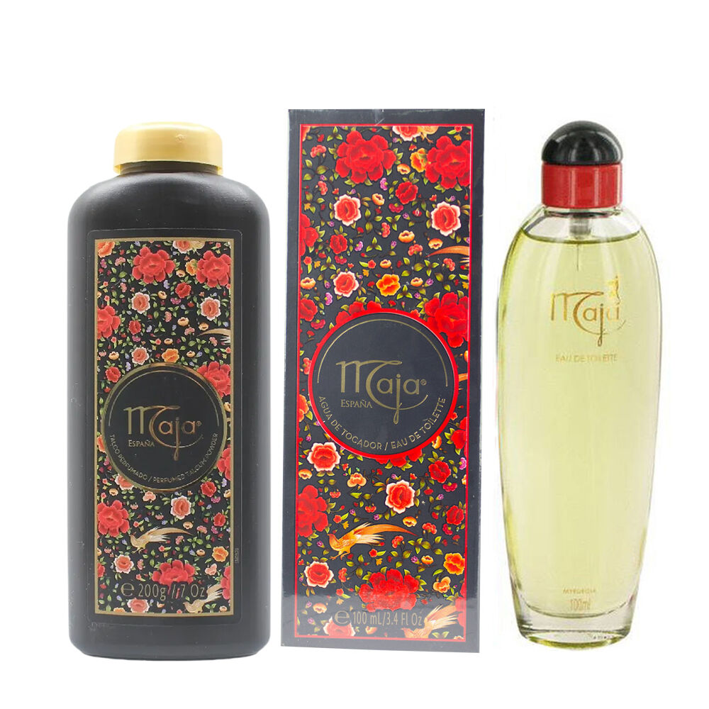 Maja Eau De Toilette 100ml and Perfumed Talcum Powder 200g Set for Women