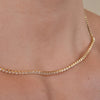 Culturesse Lucille Gold Filled Diamante Necklace / Choker