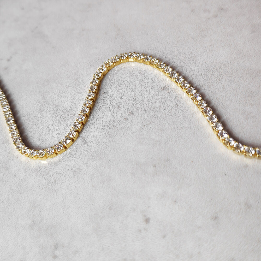 Culturesse Lucille Gold Filled Diamante Necklace / Choker