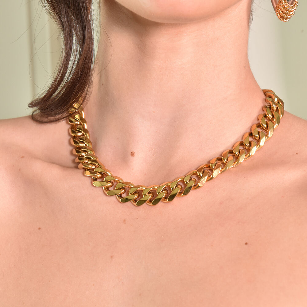 Culturesse Alek Modern Muse Gold Chain Necklace