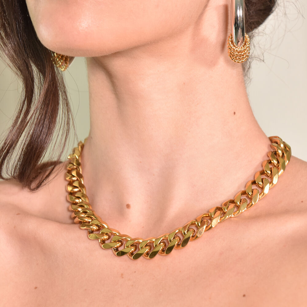 Culturesse Alek Modern Muse Gold Chain Necklace