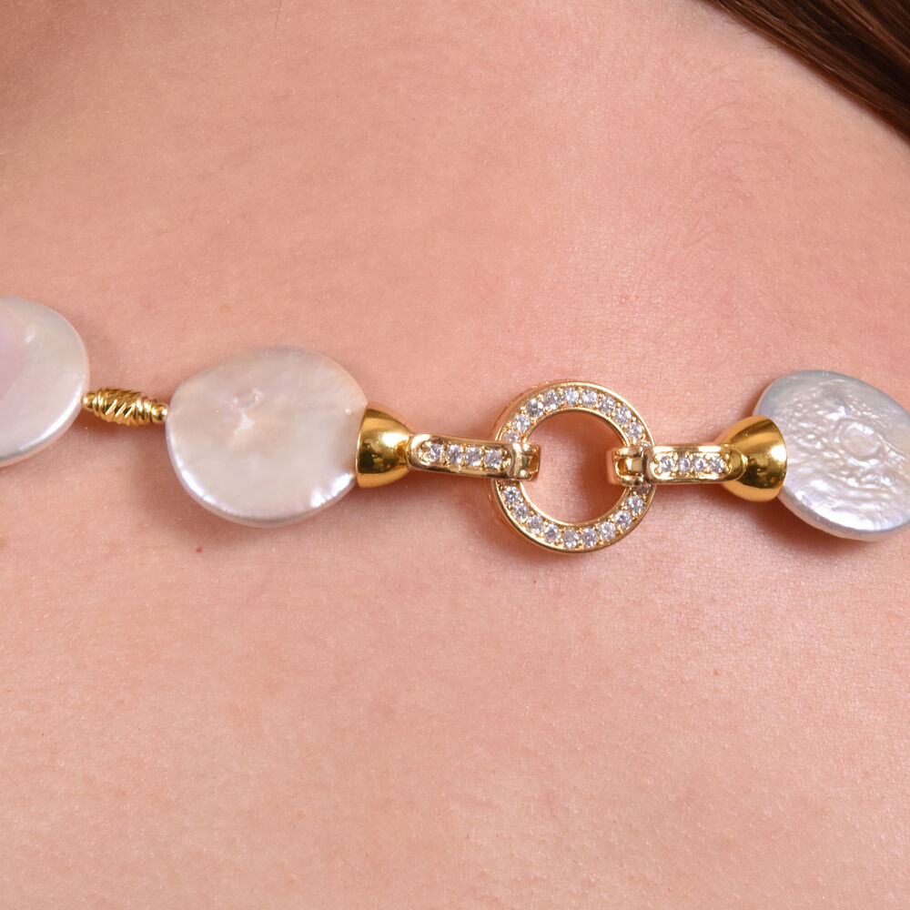 Culturesse Henrietta 18K Freshwater Pearl Necklace / Choker