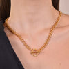 Culturesse Coco 24K Gold Buckle Chain Necklace