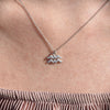 Culturesse Aquarius Diamante Pendant Necklace (Silver)