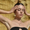 Culturesse Rosa Baroque Pearl Toggle Chain Necklace