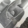 Culturesse Adria Bow Tie Snake Chain Necklace (Silver)