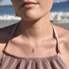 Culturesse Capricorn Diamante Pendant Necklace (Gold)