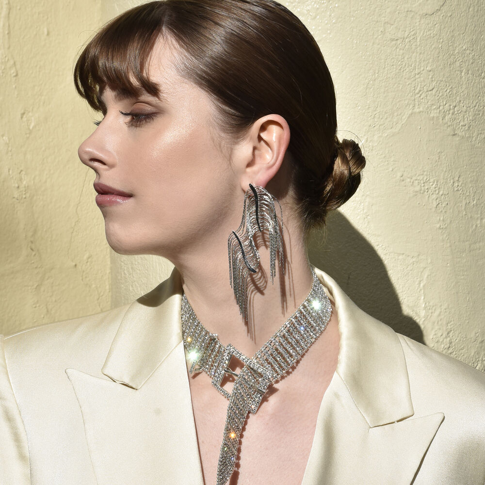 Culturesse Blaise Diamante Belt Necklace / Choker