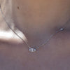 Culturesse Harmonie Fine Evil Eye Necklace (Silver)