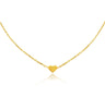 Culturesse Flavia Fine Gold Heart Pendant Necklace
