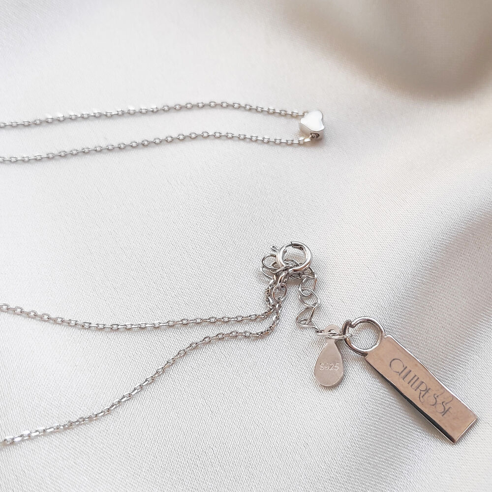 Culturesse Ida Fine Silver Heart Pendant Necklace