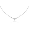 Culturesse Ida Fine Silver Heart Pendant Necklace