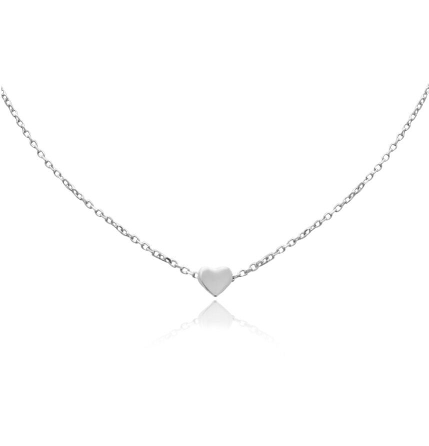 Culturesse Ida Fine Silver Heart Pendant Necklace