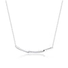 Culturesse Cesca Fine Silver Bar Pendant Necklace