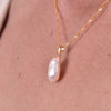 Culturesse Nova 18K Freshwater Pearl Pendant Necklace