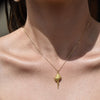 Culturesse Coralia Coastal Muse Shell Pendant Necklace (Gold Vermeil)