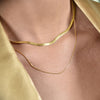 Culturesse Ainara Fine Snake Chain Necklace (Gold Filled)