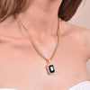 Culturesse De Vivre Noir Pendant Necklace