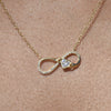 Culturesse Infinite Love Pendant Necklace (Gold)