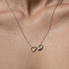 Culturesse Infinite Love Pendant Necklace (Silver)