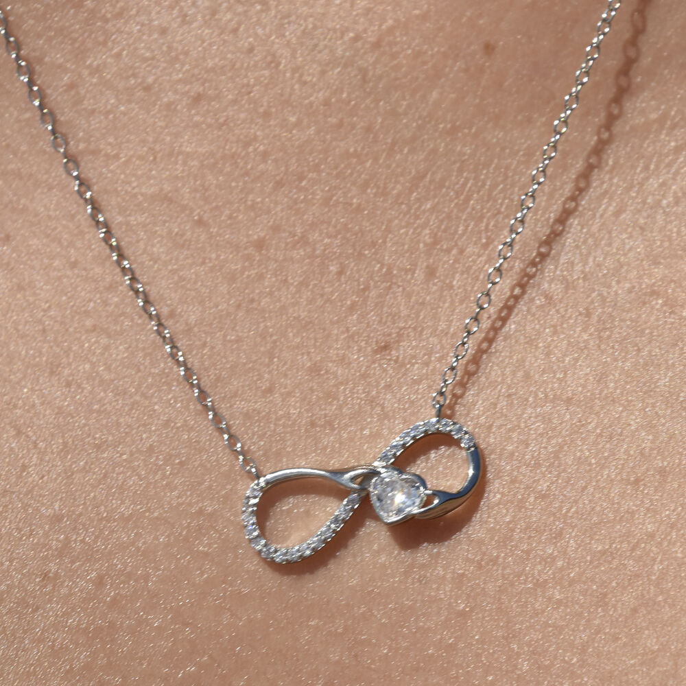 Culturesse Infinite Love Pendant Necklace (Silver)