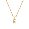 Culturesse 24K Gold Filled Initial E Pendant Necklace