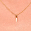 Culturesse 24K Gold Filled Initial I Pendant Necklace