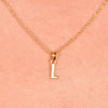 Culturesse 24K Gold Filled Initial L Pendant Necklace