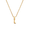 Culturesse 24K Gold Filled Initial L Pendant Necklace