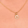 Culturesse 24K Gold Filled Initial O Pendant Necklace