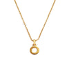 Culturesse 24K Gold Filled Initial O Pendant Necklace