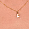 Culturesse 24K Gold Filled Initial R Pendant Necklace
