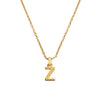 Culturesse 24K Gold Filled Initial Z Pendant Necklace