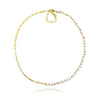 Culturesse Prairie Italian Silver Pearl Chain Necklace