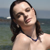 Culturesse Anaise Beaded Natural Lapis Lazuli Gemstone Necklace