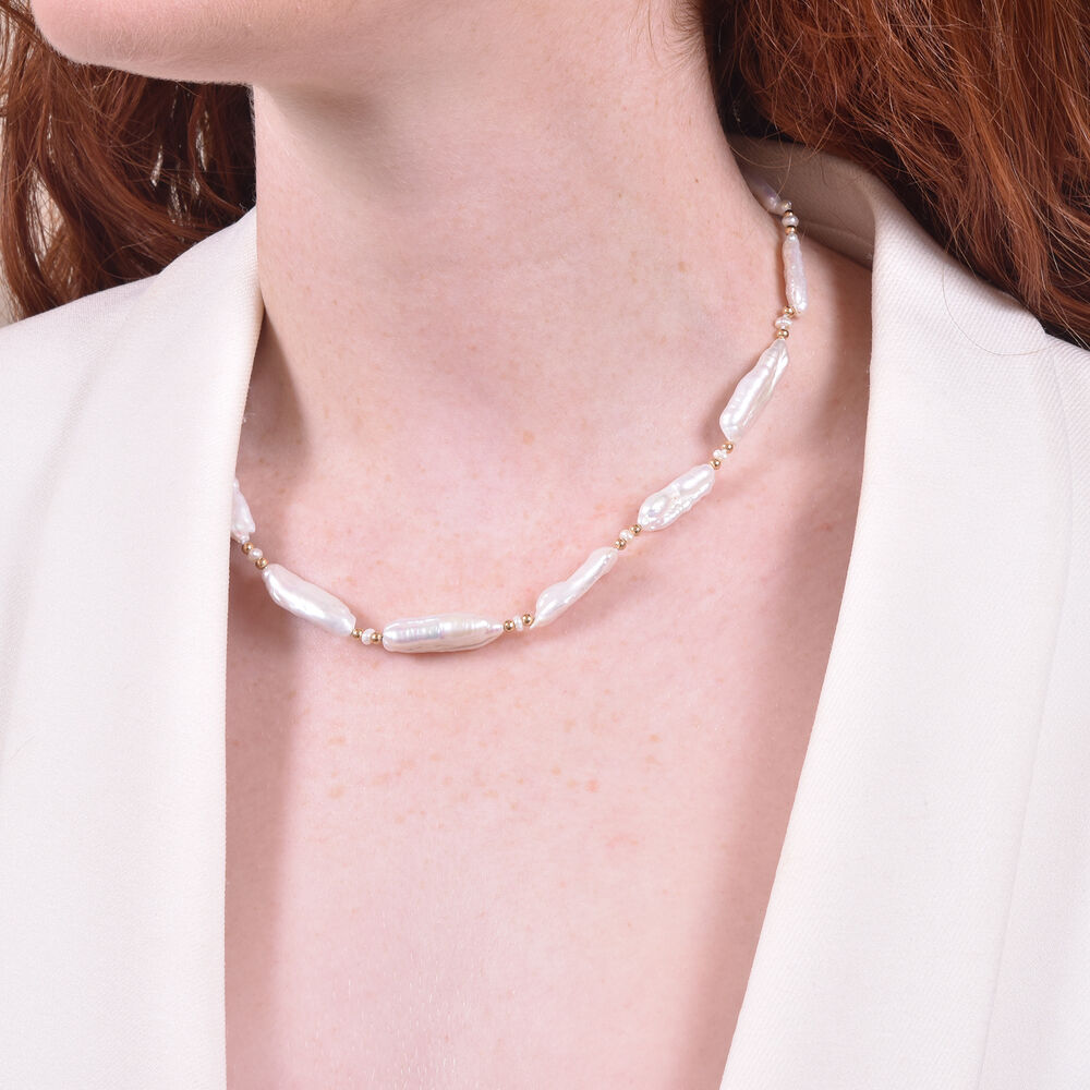 Culturesse Isis Baroque Pearl Necklace