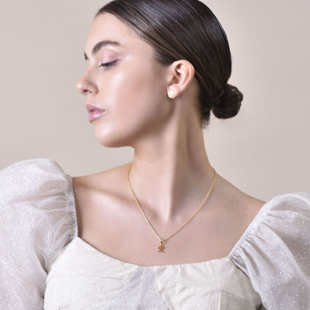Culturesse Chinese Love Pendant Necklace (24K Gold Filled)