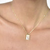 Culturesse Chantal Mother of Pearl Pendant Necklace (Gold Vermeil)